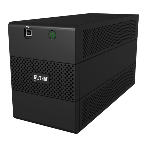 Eaton 5E 650VA USB DIN Mode D'emploi