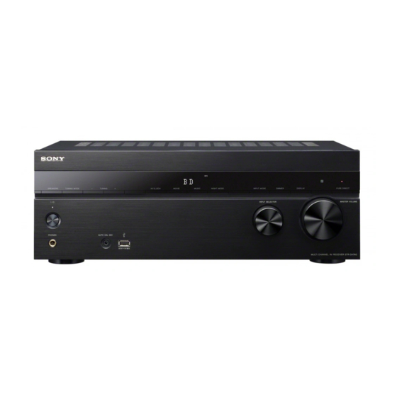 Sony STR-DH740 Mode D'emploi