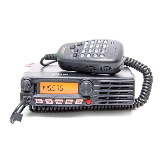 Yaesu FTM-3100E Manuel De Référence Rapide