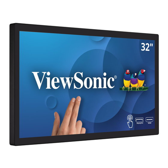 ViewSonic TD3207 Manuel Utilisateur