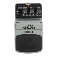 Behringer ULTRA OCTAVER UO300 Guide Rapide