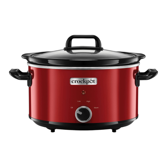 Crock-Pot SCV400RD Manuels