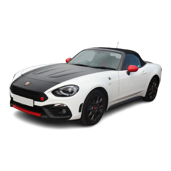 Fiat 124 SPIDER ABARTH 2018 Guide D'utilisation