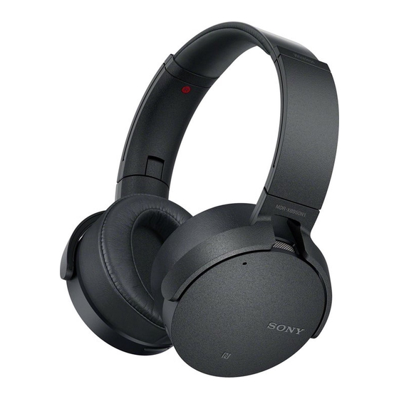 Sony MDR-XB950N1 Guide D'aide