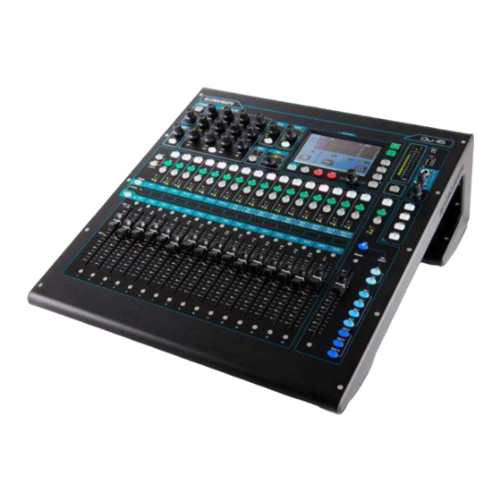 ALLEN & HEATH QZU-16 Manuels