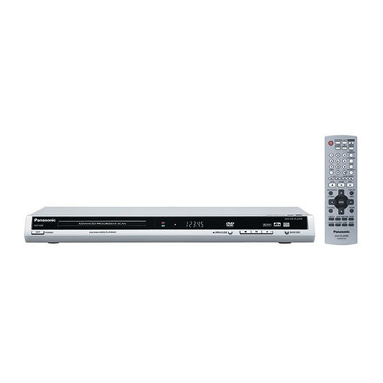 Panasonic DVD-S29 Manuel D'utilisation