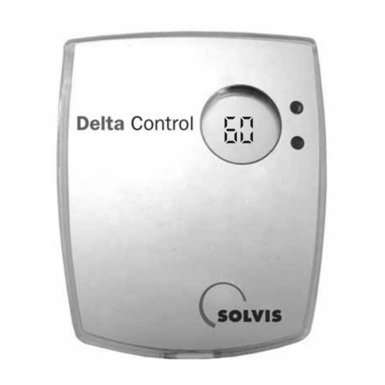 Solvis DeltaControl Utilisation