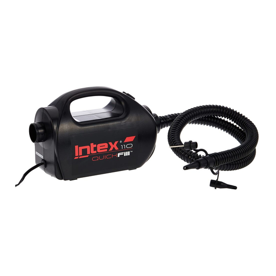 Intex Quick-Fill AP609 Guide Rapide