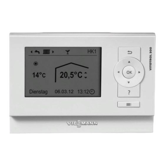 Viessmann VITOTROL 300B Notice D'utilisation