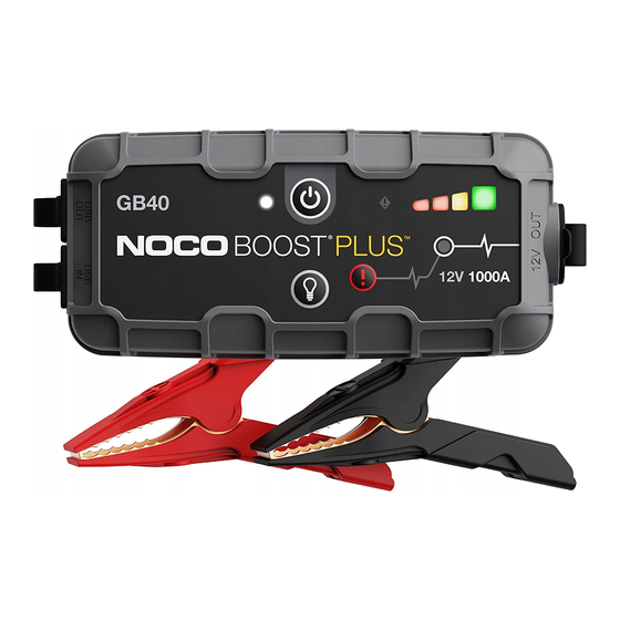 NOCO Genius GB40 Guide De L'utilisateur