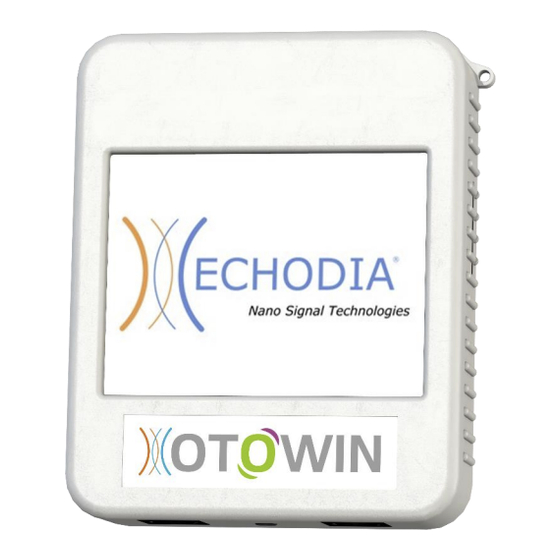 ECHODIA OTOWIN Guide Utilisateur