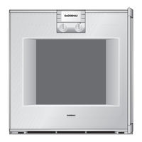 Gaggenau BO 270 Notice D'utilisation