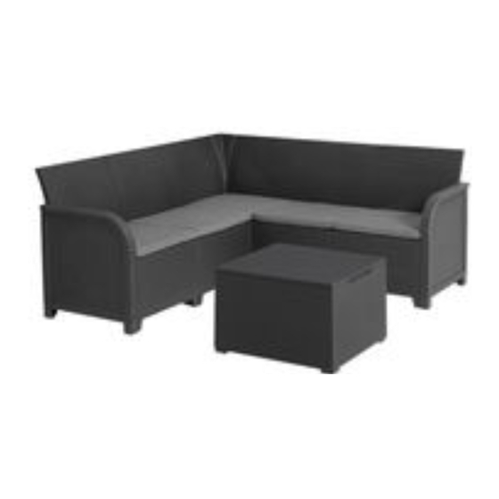 Keter CLAIRE/MARIE CORNER SET WITH ORLANDO SMALL TABLE Instructions De Montage