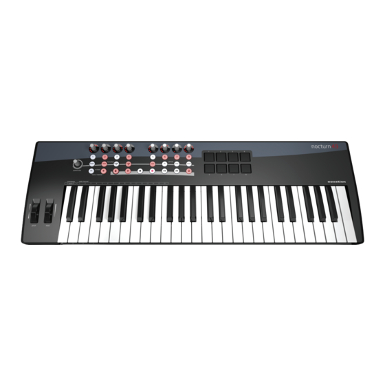 Novation Nocturn Keyboard Mode D'emploi