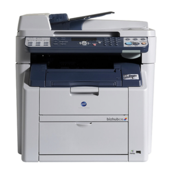 Konica Minolta bizhub C10 Guide D'utilisation