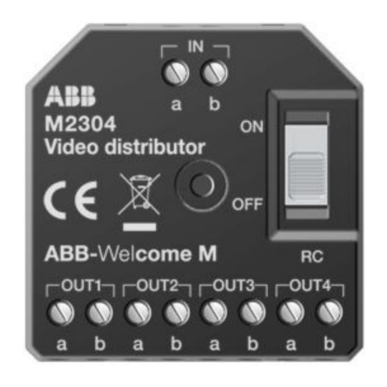 ABB WM0807 Mode D'emploi