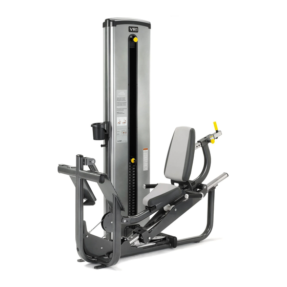 CYBEX VR1 Leg Press Guide Du Propriétaire