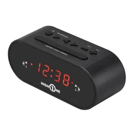 HIGHONE CLOCK B1 Consignes D'utilisation