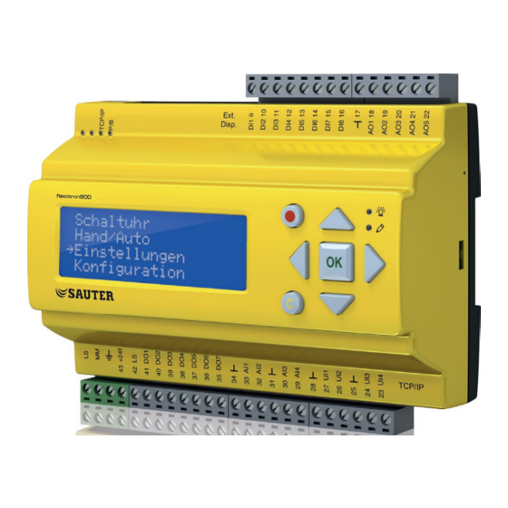 sauter flexotron 800 Fiche Technique