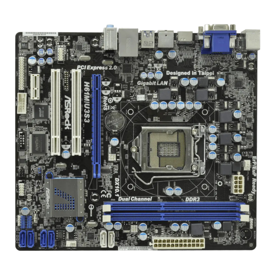 ASROCK H61M/U3S3 Mode D'emploi