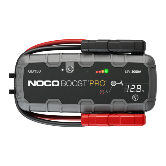 NOCO Genius GB150 Boost Pro Guide De L'utilisateur