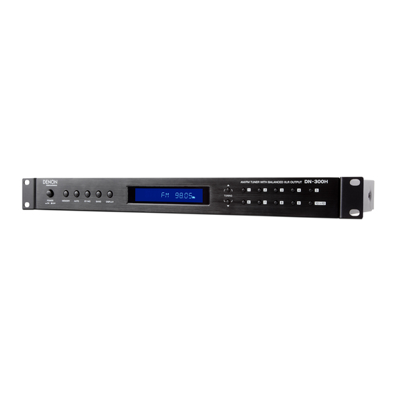 Denon Professional DN-300H Guide D'utilisation