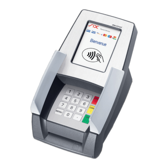 SIX Payment Services davinci PINPAD Guide D'utilisation