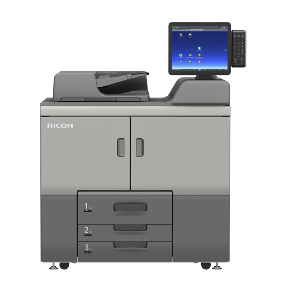 Ricoh Pro 8300S Manuel Utilisateur