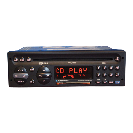 Blaupunkt London RDM 126 Instructions De Montage
