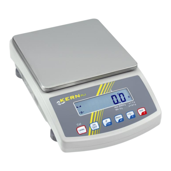 KERN PLJ 600-2GM Mode D'emploi