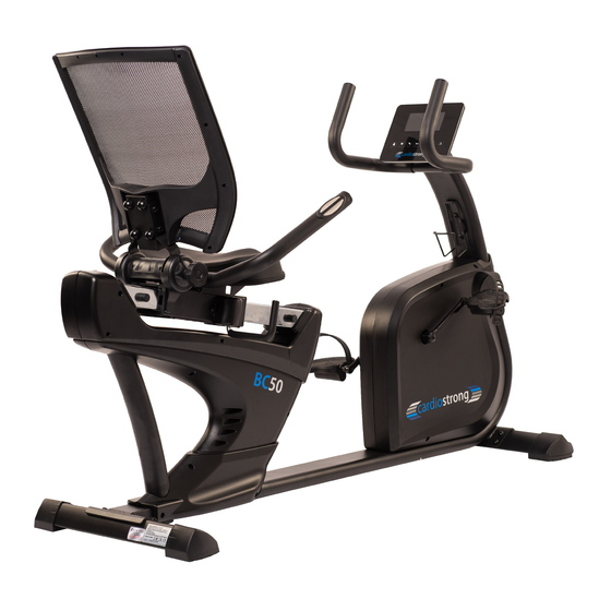CARDIOSTRONG BC50 Montage Et Mode D'emploi