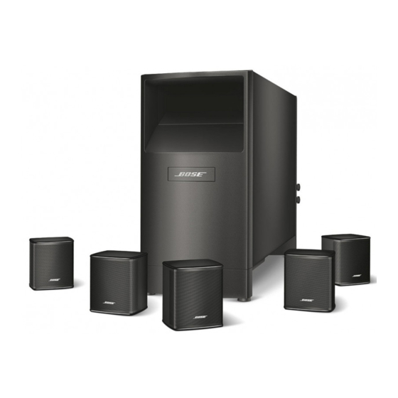 Bose Acoustimass 6 V Série Manuels