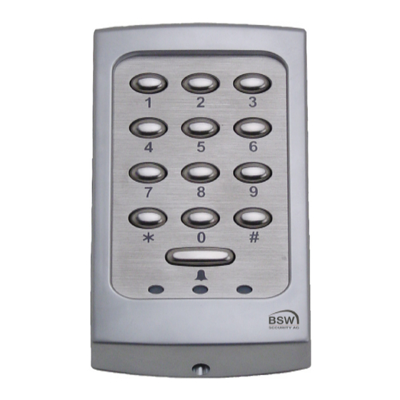 BSW SECURITY TOUCHLOCK P32C.ES Série Guide D'installation Et De Programmation