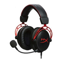 HyperX Cloud Alpha HX-HSCA-RD/AS Mode D'emploi