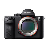 Sony Aplha ILCE-7SM2 Mode D'emploi