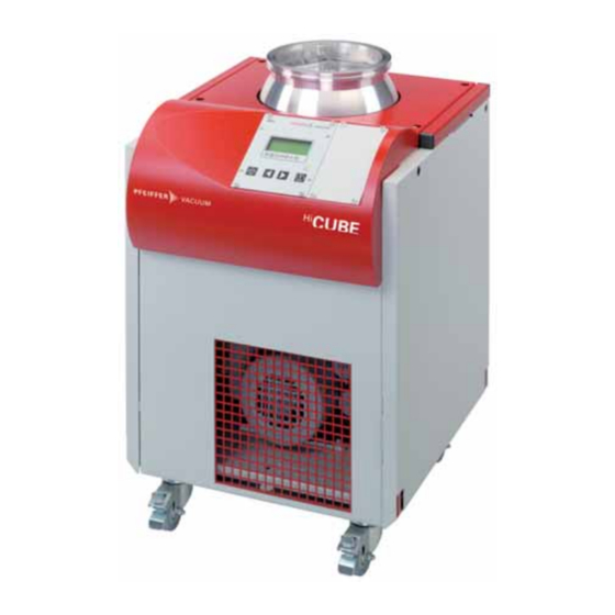 Pfeiffer Vacuum HiCube Classic Manuel De L'utilisateur