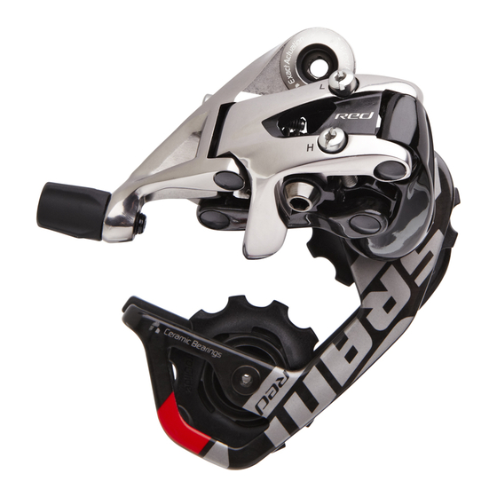 SRAM red Guide De Démarrage Rapide