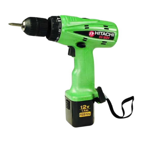 Hitachi DV 12DV Mode D'emploi