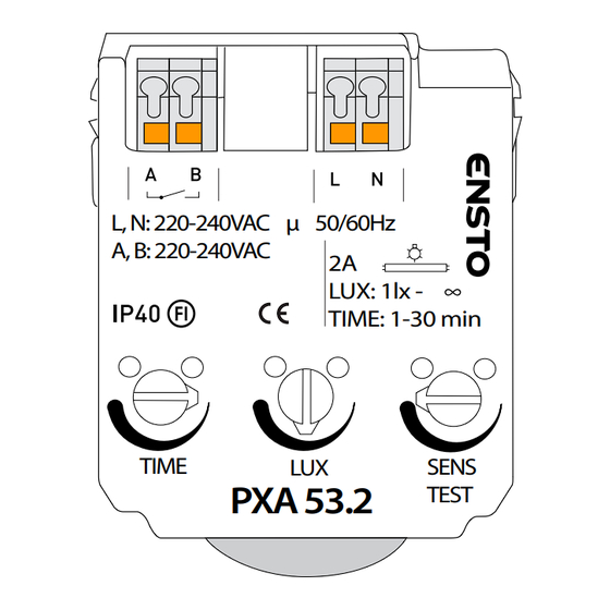 ensto PXA53.2 Instructions