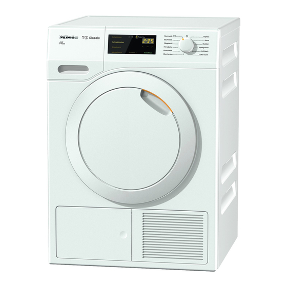 Miele TDB 110 WP Mode D'emploi