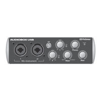 PRESONUS AudioBox USB Guide De Prise En Main