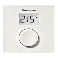 Buderus EMS plus RC100 Notice D'utilisation Et D'installation