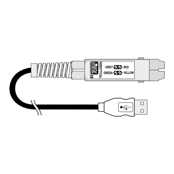 Delta OHM HD 9817T1 Mode D'emploi