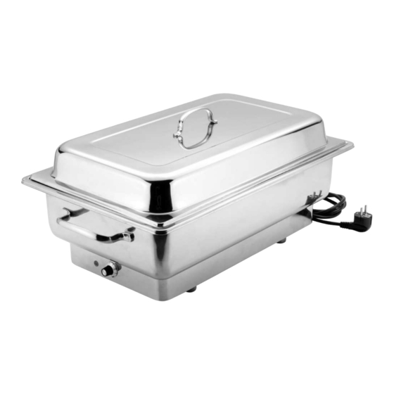 Bartscher Chafing Dish 1/1 GN Mode D'emploi