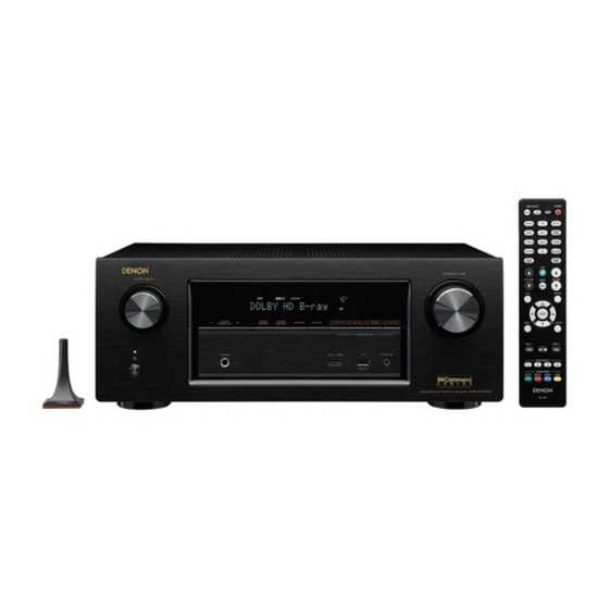Denon AVRX3100 Manuel De L'utilisateur
