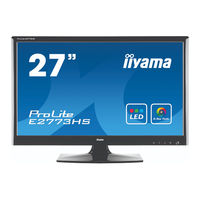 Iiyama ProLite E2773HS Mode D'emploi