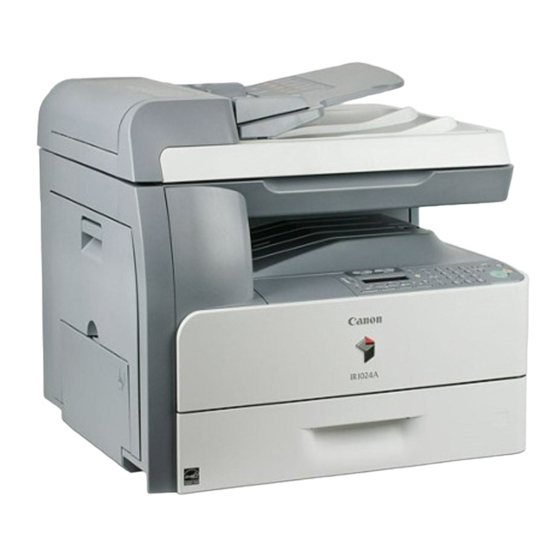 Canon iR1024A Guide De Démarrage Rapide