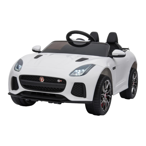 HOMCOM JAGUAR F-TYPE SVR CONVERTIBLE Instructions D'installation Et D'utilisation