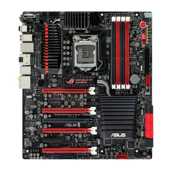 Asus MAXIMUS V EXTREME Manuel D'utilisation