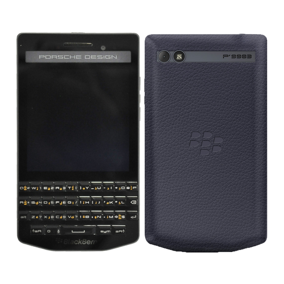 Blackberry Porsche Design P'9983 Guide De L'utilisateur